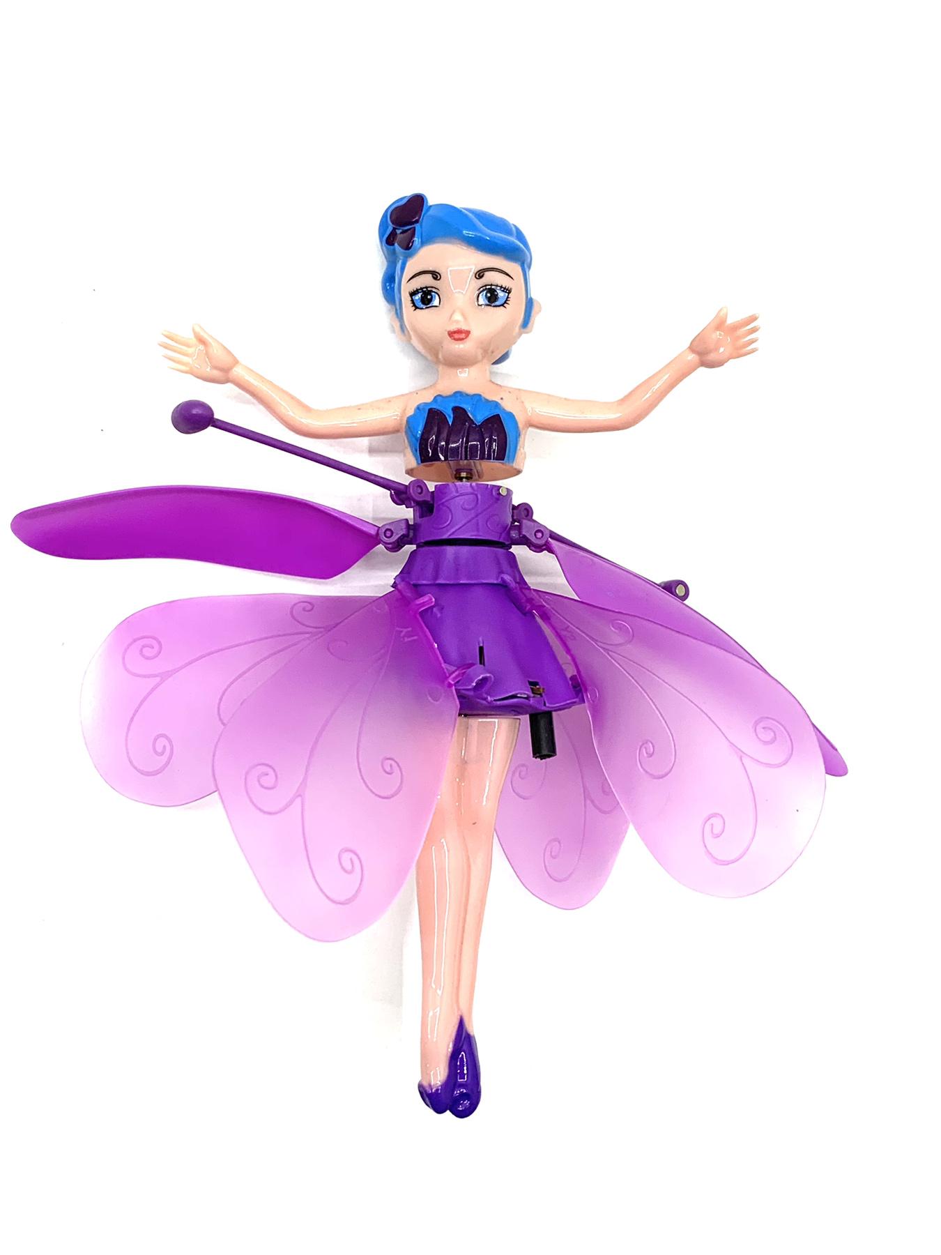Кукла летающая DIY Фея с датчиком движения/светящаяся 19 см Фиолетовый (CY391-1-2-3)