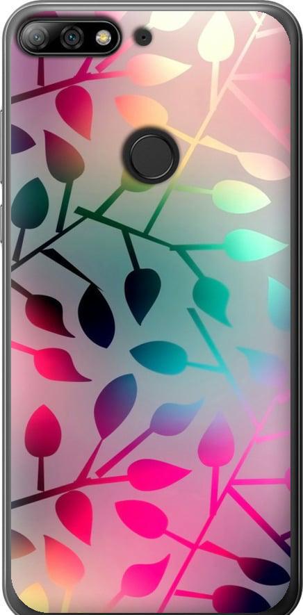 Чехол на Huawei Y7 Prime 2018 Листья (2235t-1509-42517)