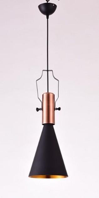 Подвесная люстра Sirius с плафоном-конус Е27 IP20 6766/А BK 60W Черный (28686232)