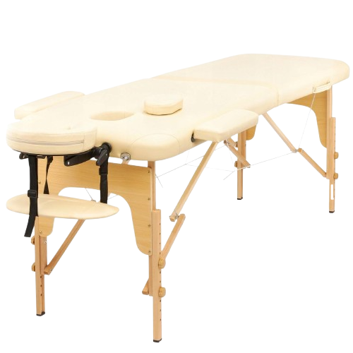 Массажный стол складной 4fizjo Massage Table Wood W60 Beige (P-5907739318350)