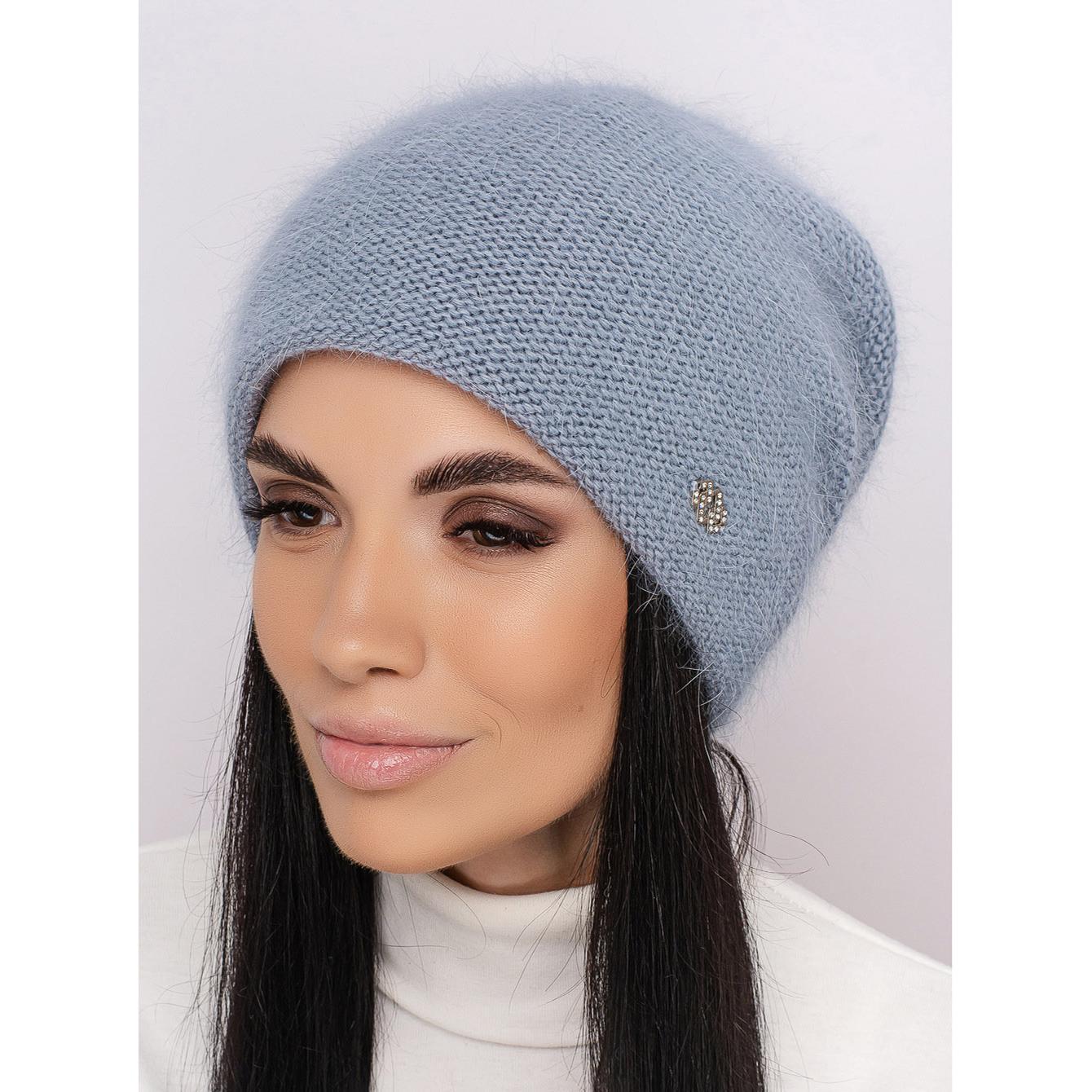 Шапка женская двойная ангоровая Leks Веселка one size Металл - фото 1 Шапка женская двойная ангоровая Leks Веселка one size Металл - фото 1