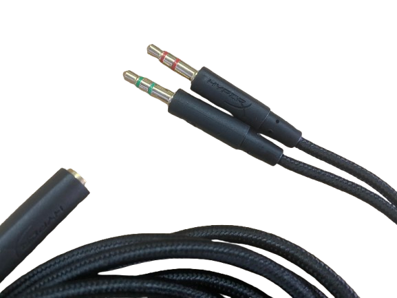 Кабель сплітер гарнітура для навушників HyperX Cloud II/Cloud Mix/Cloud Alpha/Cloud Flight/Core Mix (2703086630) - фото 2 Кабель сплітер гарнітура для навушників HyperX Cloud II/Cloud Mix/Cloud Alpha/Cloud Flight/Core Mix (2703086630) - фото 2