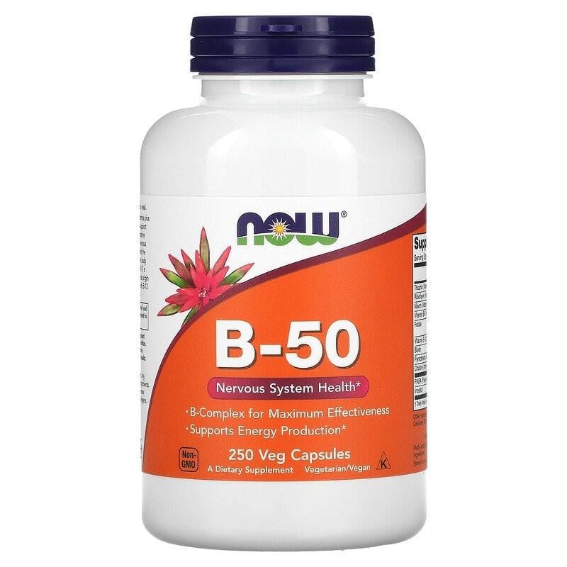 Витамины Now Foods B-50 250 капсул