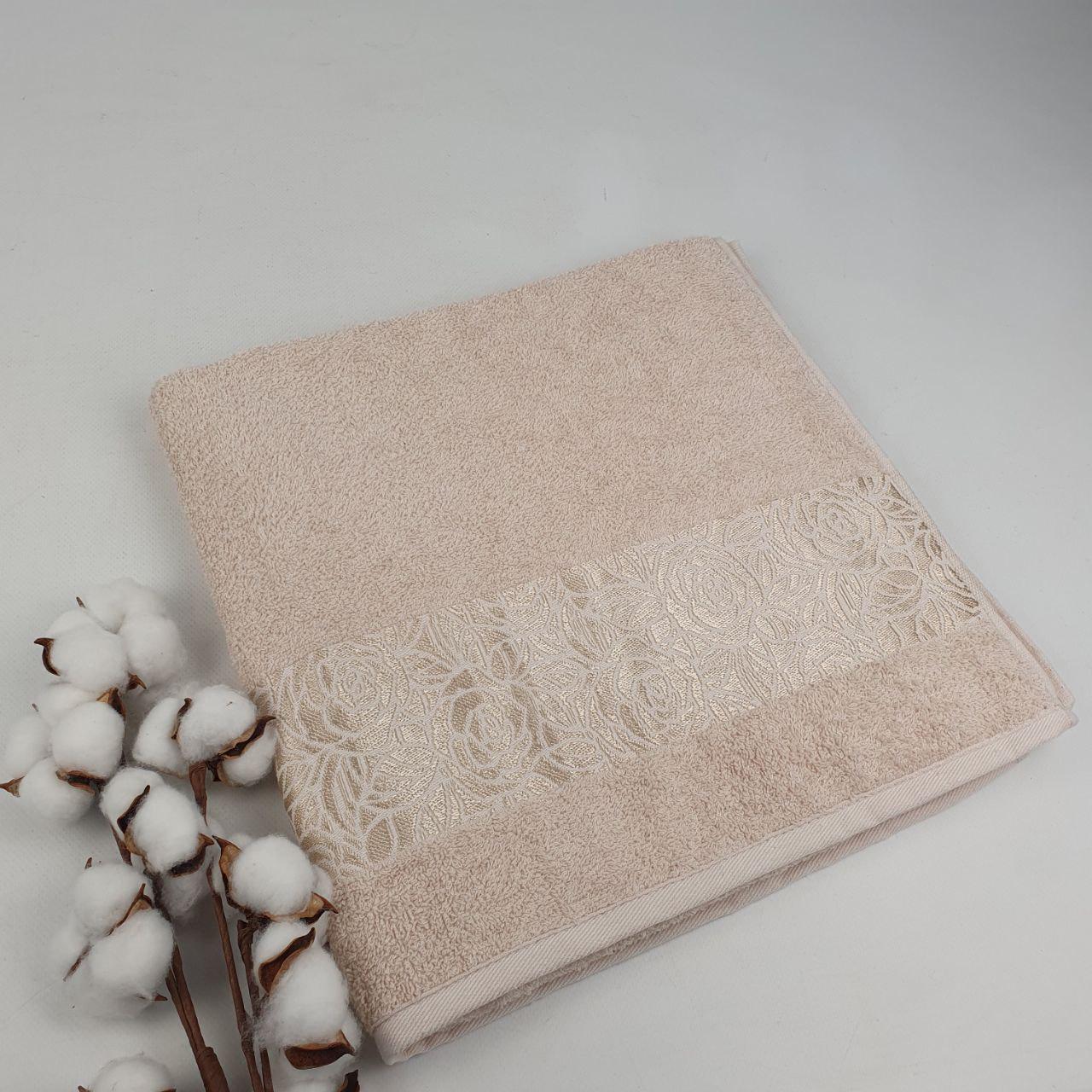 Полотенце Philippus Moss Cotton Rose A556 70x140 см Бежевый (CN38961)