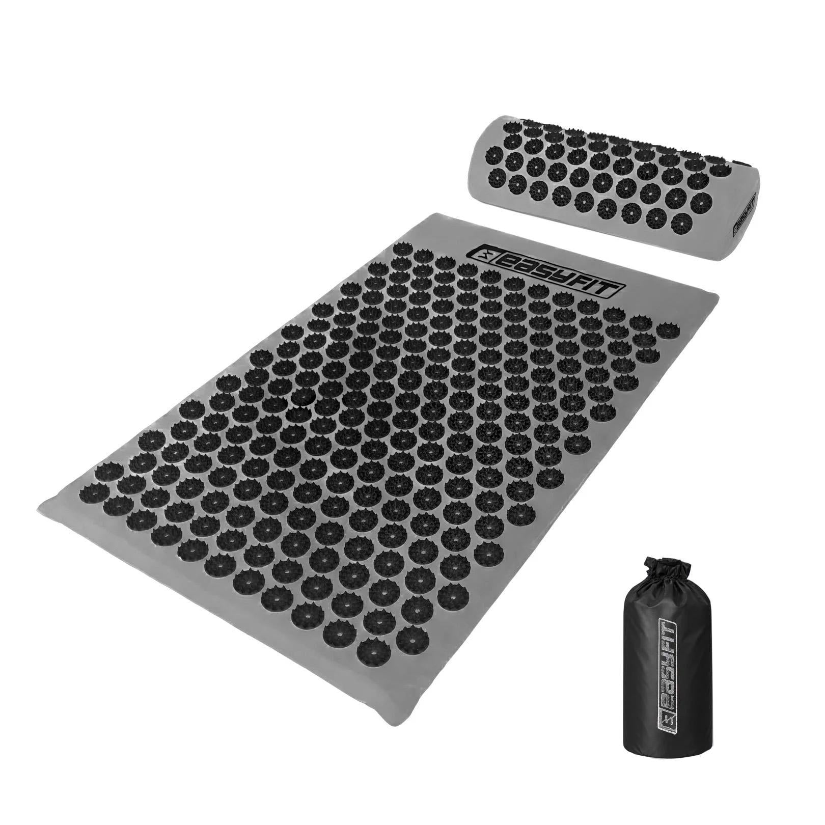 Коврик массажный Easyfit с подушкой Серый (EF-2709-GB)