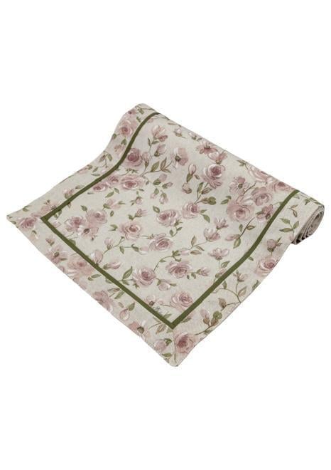 Дорожка Прованс Тереза Цветочки с двойным кантом 160x40 см