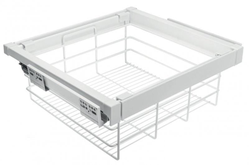 Корзина для белья GTV Elite с дотягом полного выдвижения 800 мм Белый (WG-KOSZ80-10)