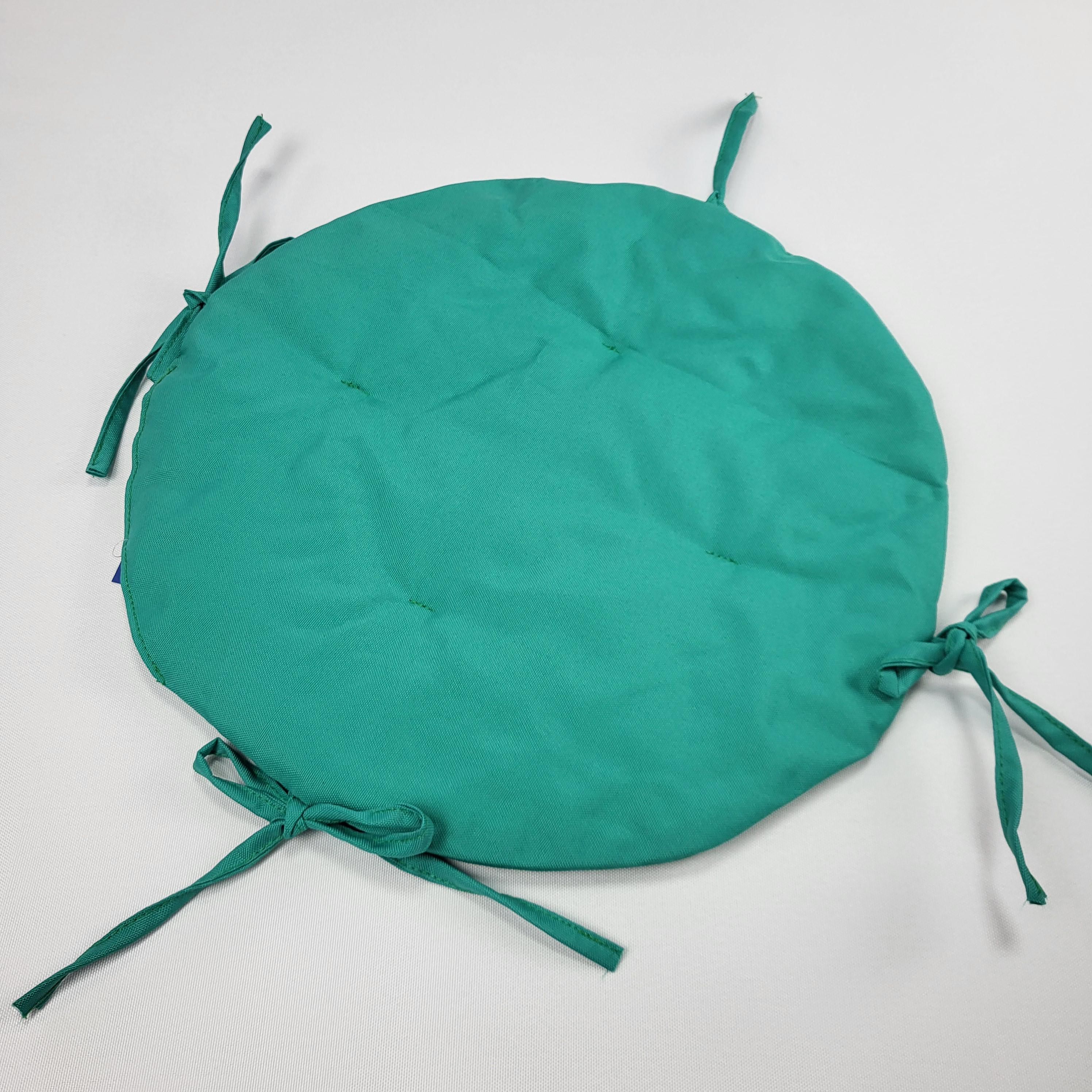 Подушка для стула круглая из оксфорда d 37 см Бирюзовый (1413) - фото 2 Подушка для стула круглая из оксфорда d 37 см Бирюзовый (1413) - фото 2