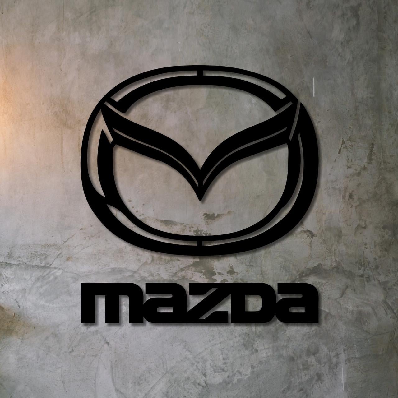 Декор настенный Mazda деревянный Декор настенный Mazda деревянный