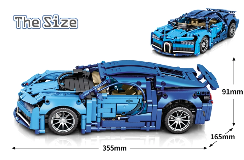 Конструктор дитячий MJI Bugatti Veyron Машина гоночна для хлопчика 1355 дет. (22792508) - фото 3