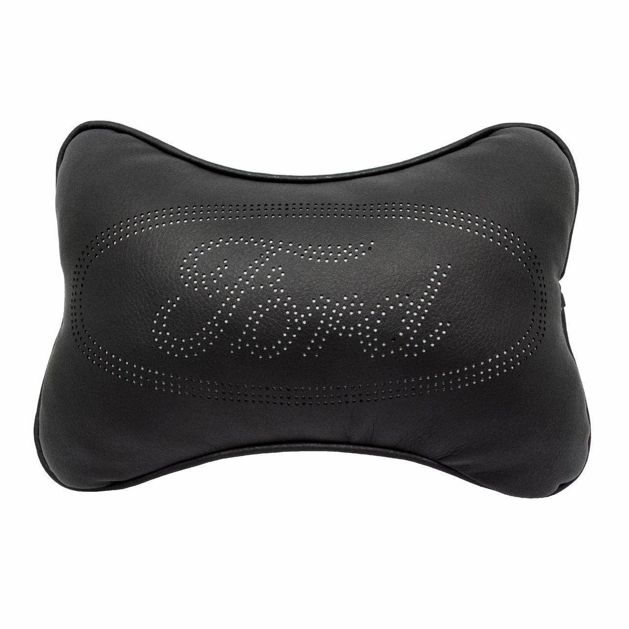 Подушка автомобильная Avtolife Ford для шеи из экокожи Черный (AVT-LBL-02)