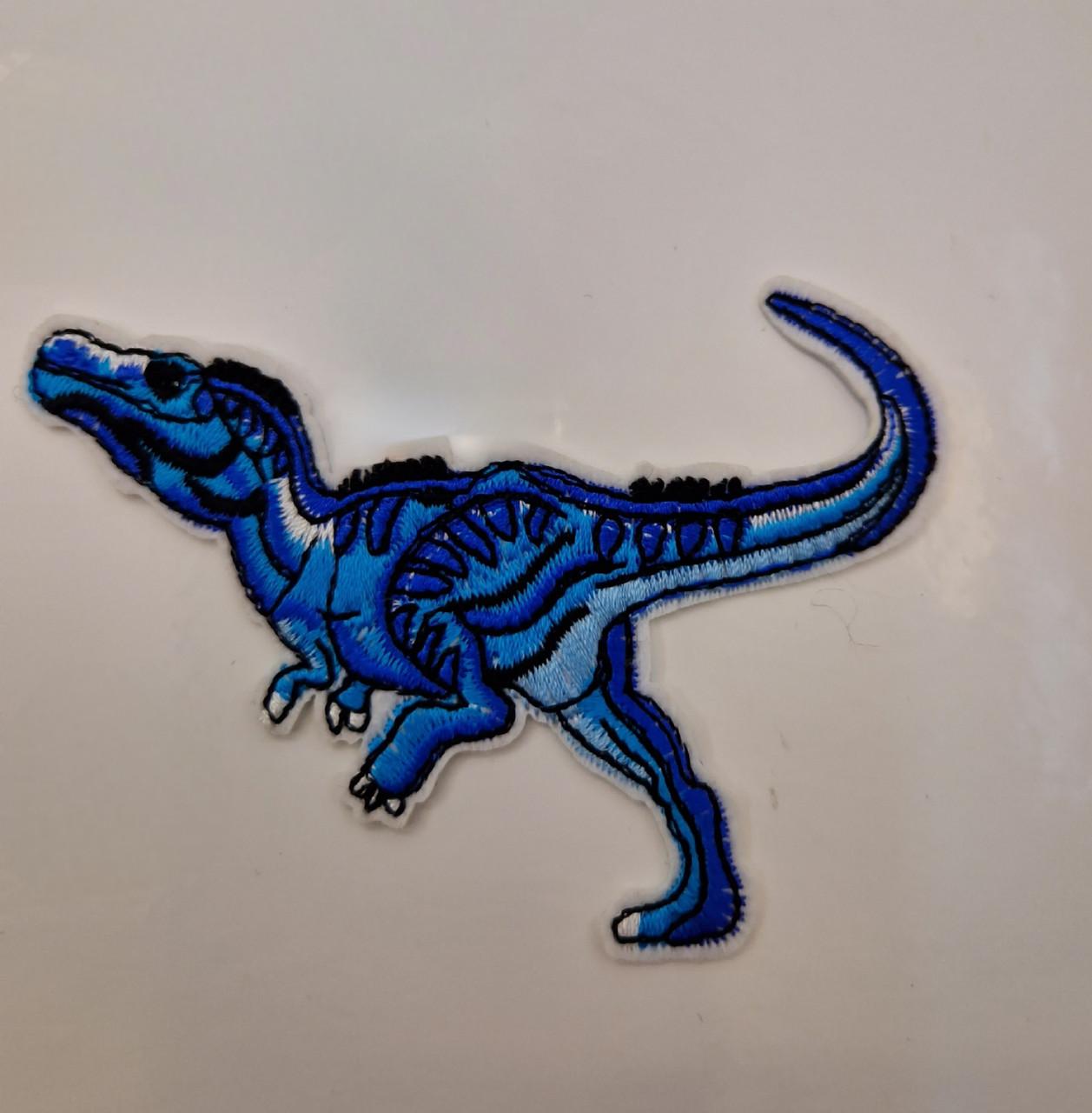 Нашивка термонаклейка Дракончик текстильная вышитая 9,5x7 см (2180746438)