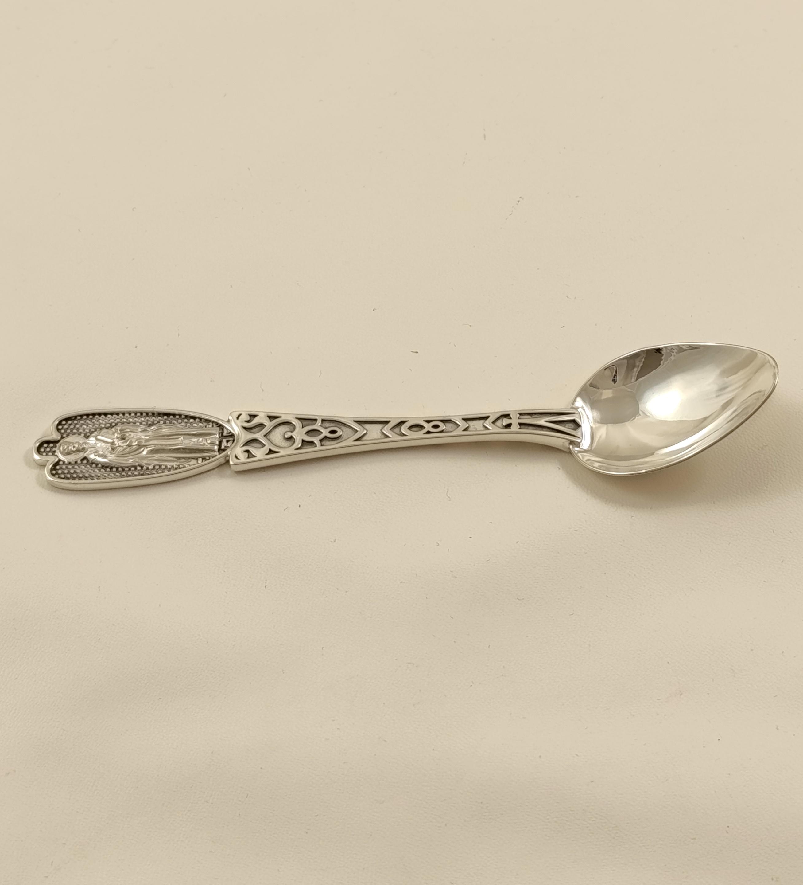 Ложка детская серебряная Николай Чудотворец 925 проба 19,65 г - фото 7 Ложка детская серебряная Николай Чудотворец 925 проба 19,65 г - фото 7