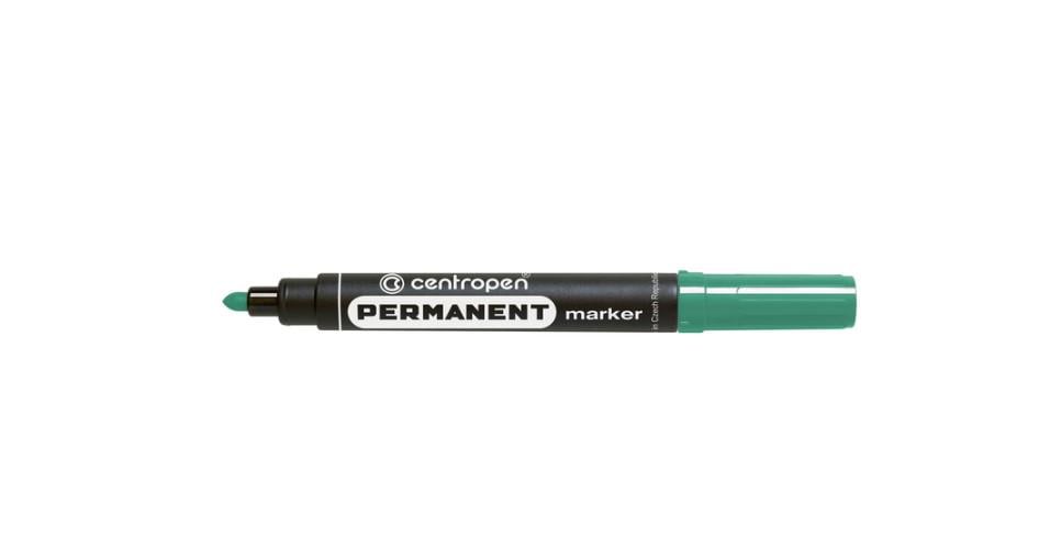 Маркер Centropen Permanent 8566 круглий 2,5 мм Зелений (2423)