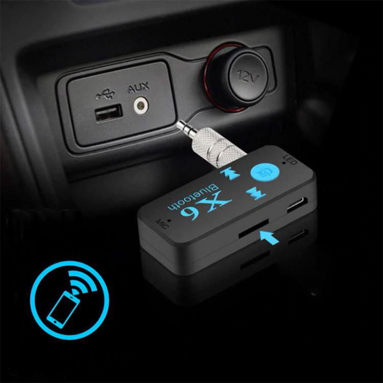 Приймач для автомобіля Bluetooth X6 Bluetooth підтримка читання MP3 з TF карти пам'яті мікрофон - фото 9