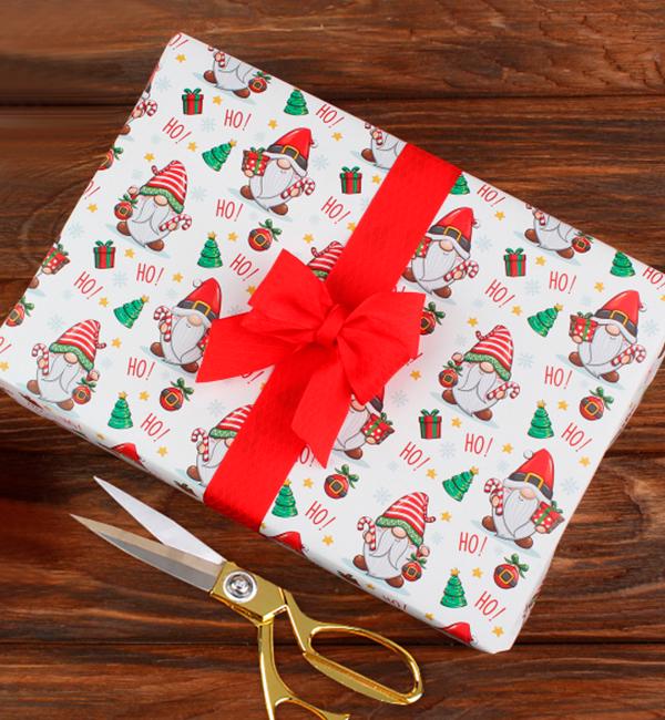 Бумага для упаковки подарочная Gnomes 100x70 см 5 шт. (13296294)