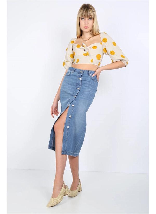 Юбка женская джинсовая Blue White 1768850 S Синий (186851-S)