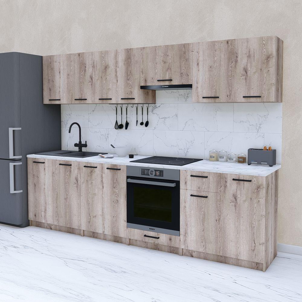 Готова кухня модульна з ДСП 2,8 м Аліканте (МП31в) - фото 1 Готова кухня модульна з ДСП 2,8 м Аліканте (МП31в) - фото 1