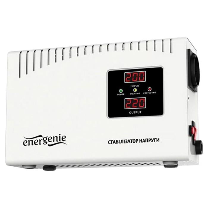 Стабілізатор напруги ENERGENIE EG-AVR-DW1000-01 1000VA Relay White (24869072)