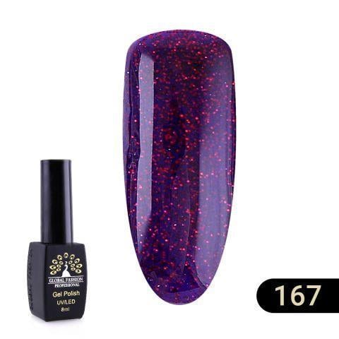 Гель-лак Global Fashion Black elite 167