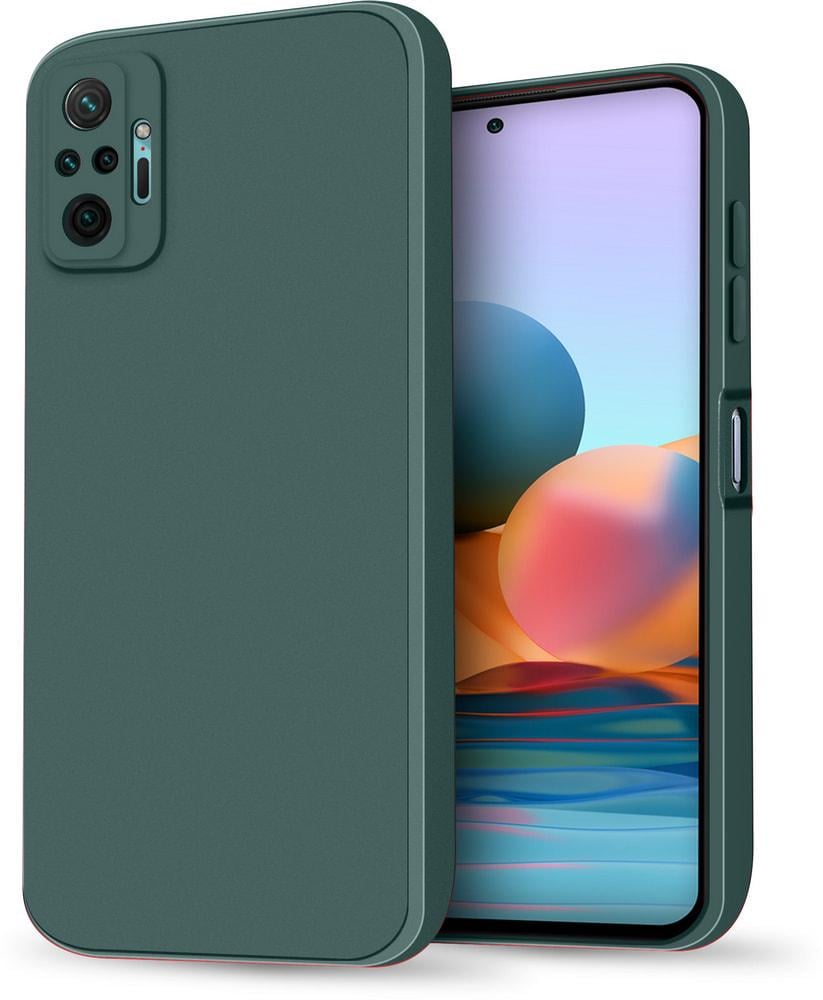 Силиконовый чехол HardCorner Xiaomi Redmi Note 10 Pro (с микрофиброй) Green (34856-08)