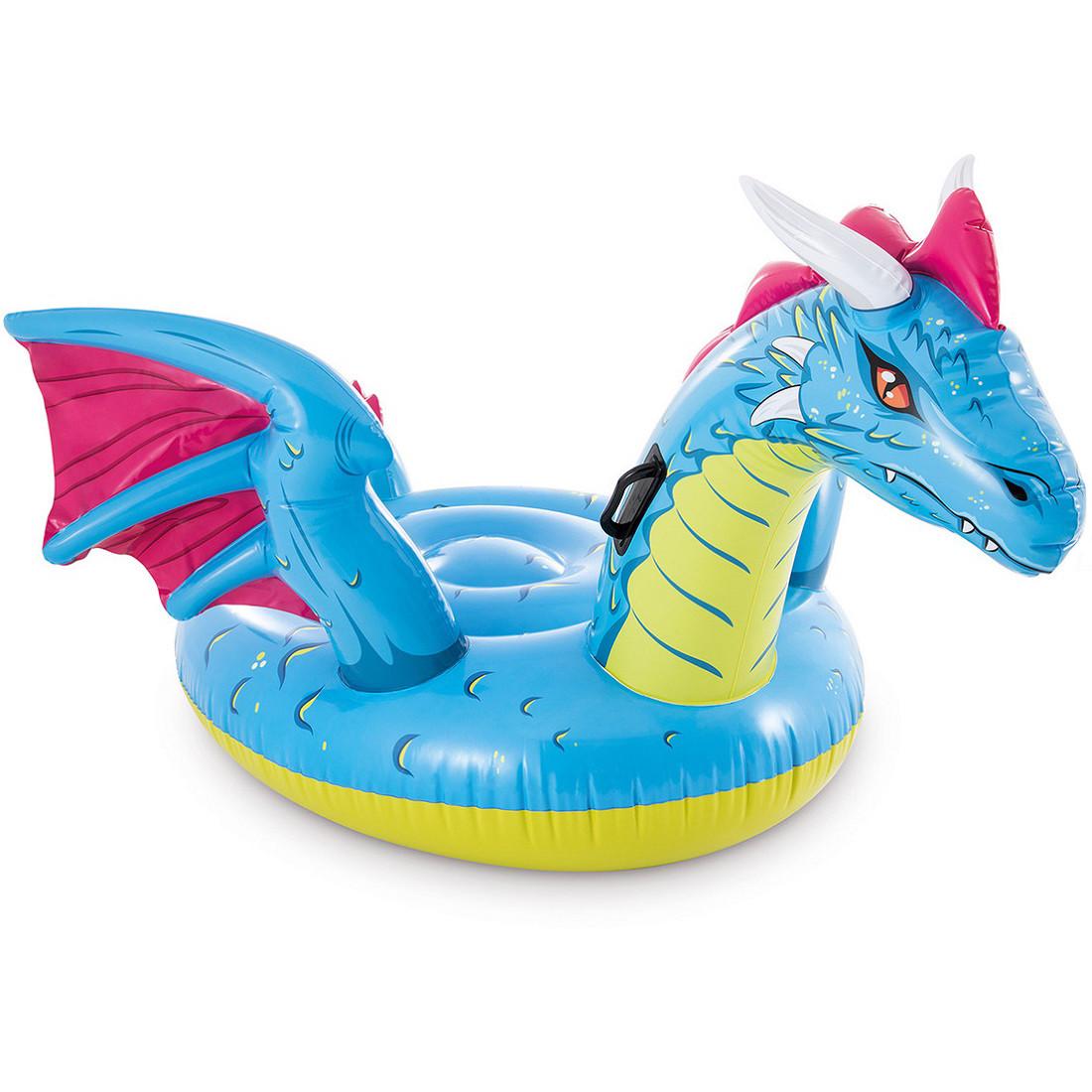 Надувний пліт дитячий Intex Дракон пляжний до 40 кг 201х191 см (28443475)
