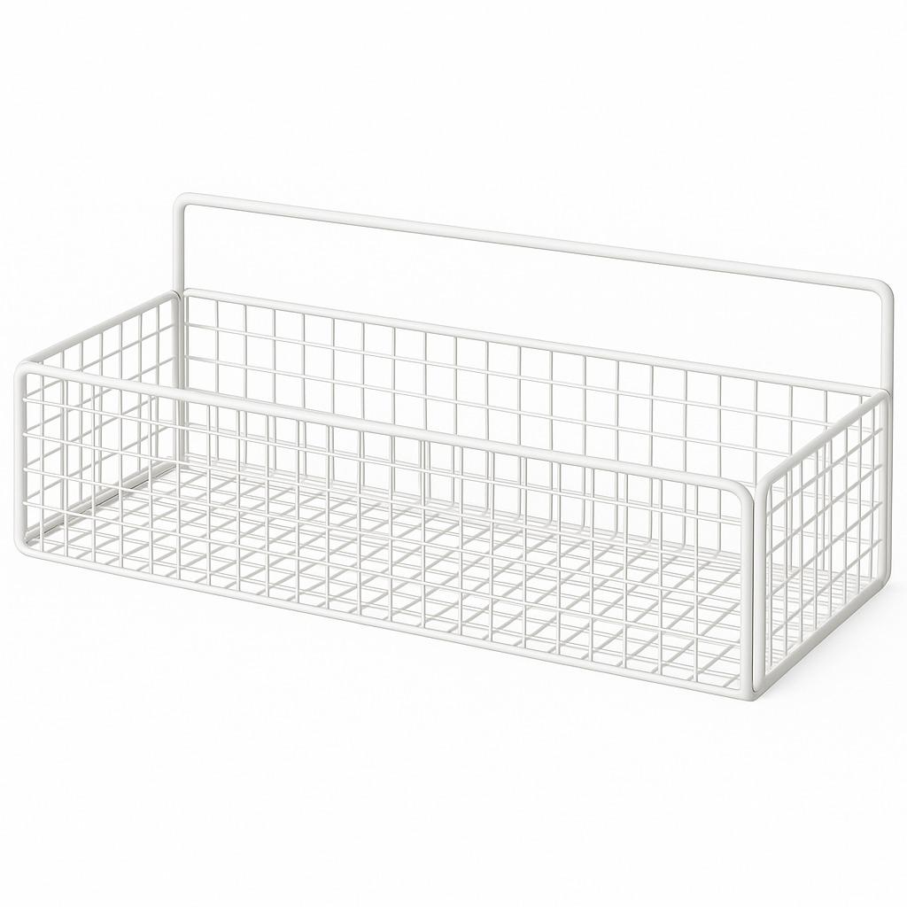 Полка на стену Stenson M50248 металлическая 37x13,5x16 см Белый (628906)