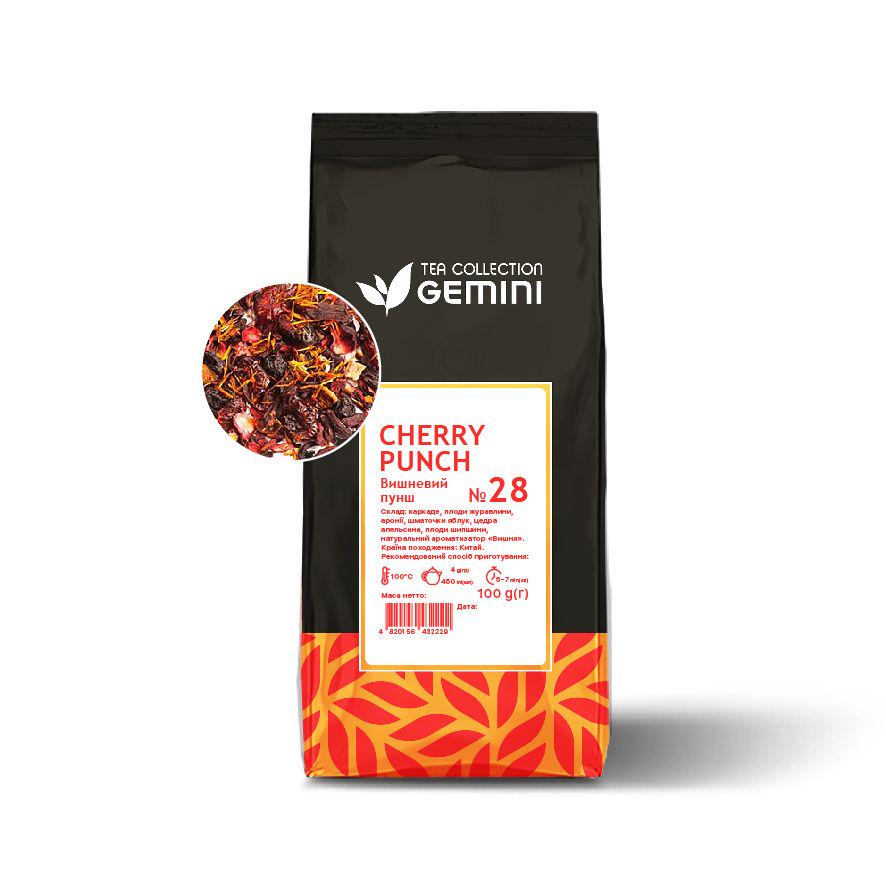 Чай фруктовий Gemini Cherry Punch Вишневий пунш 100 г (355)