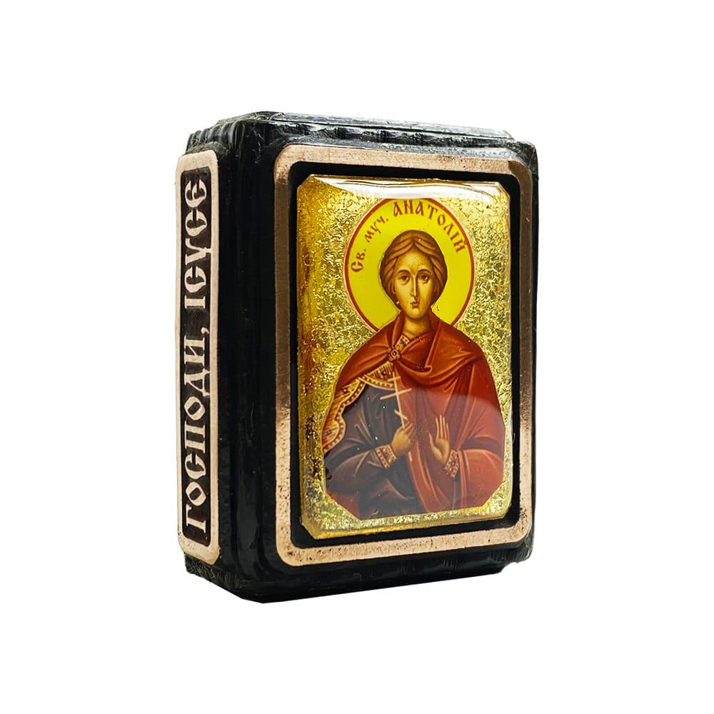 Икона Святой мученик Анатолий миниатюра (11139313)