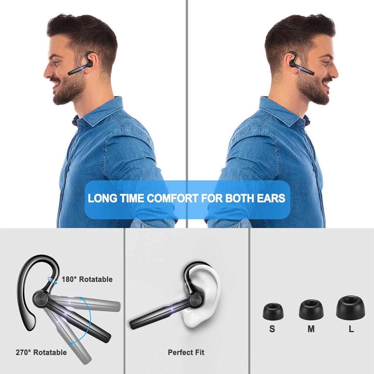 Гарнитура беспроводная Bluetooth с микрофоном - фото 7