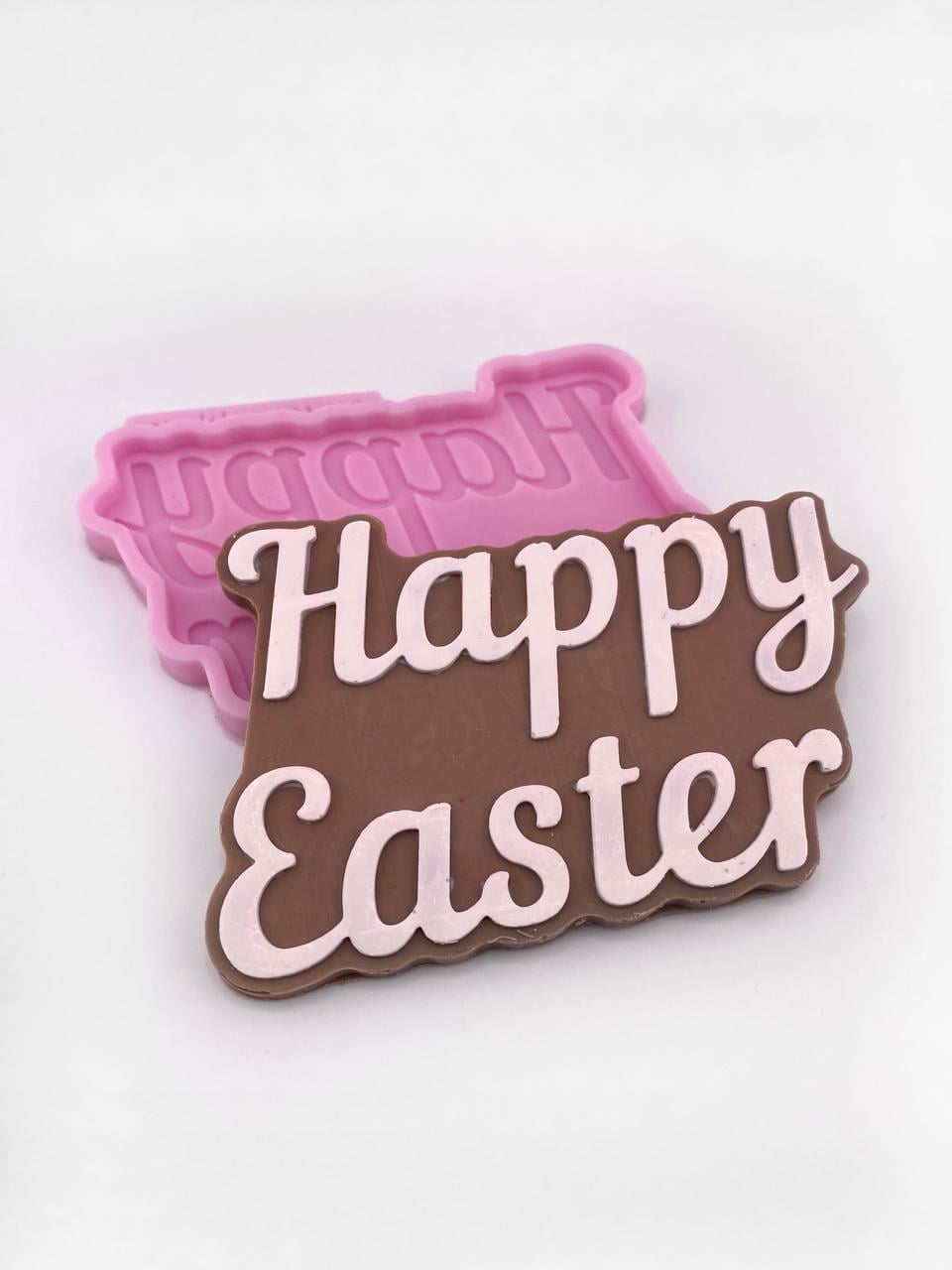 Молд силиконовый Orehova Двухслойная надпись "Happy Easter" (11411) Молд силиконовый Orehova Двухслойная надпись "Happy Easter" (11411)