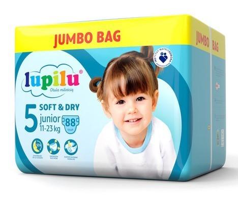 Підгузки дитячі Lupilu soft & dry Jumbobag р. 5 Junior/вага 11-23 кг 88 шт. (1678377239) - фото 3 Підгузки дитячі Lupilu soft & dry Jumbobag р. 5 Junior/вага 11-23 кг 88 шт. (1678377239) - фото 3