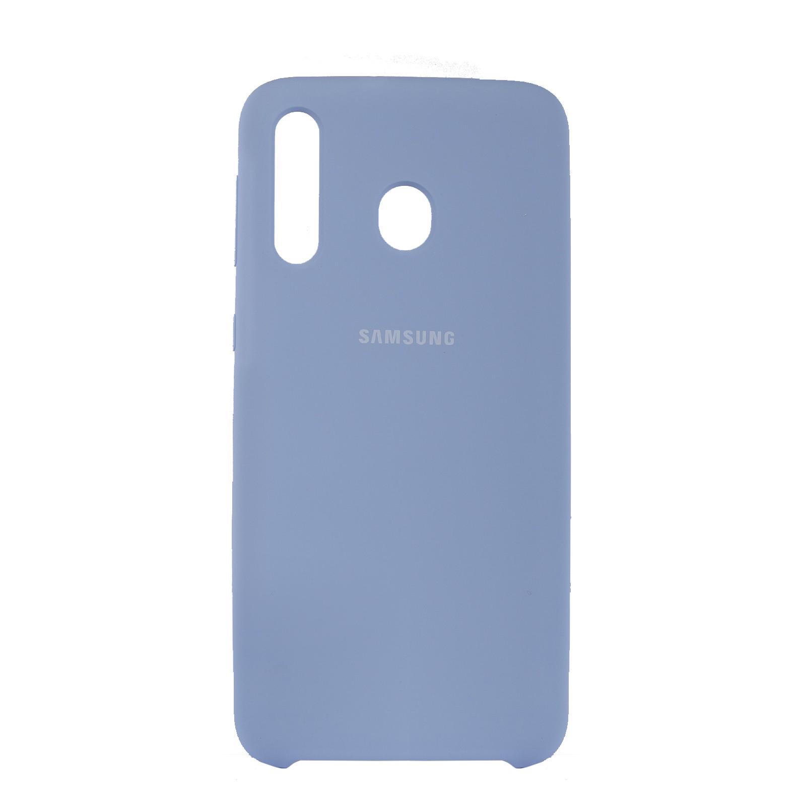 Чехол Jelly Silicone Case Samsung M30 Сиреневый Крем