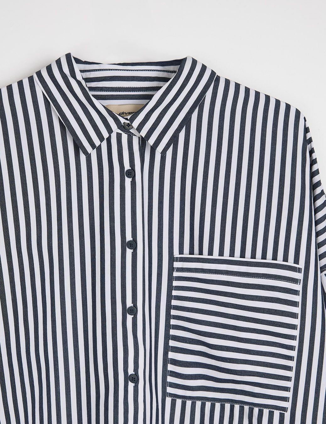 Сорочка жіноча Diverse KIENTI XS Синьо-білий (5905384118707) - фото 6