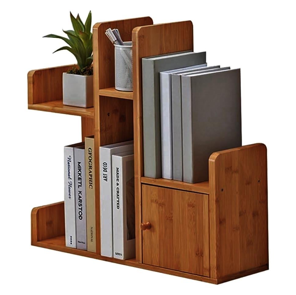 Полка книжная настольная из дерева Бравоста Охра (КПА-032804)