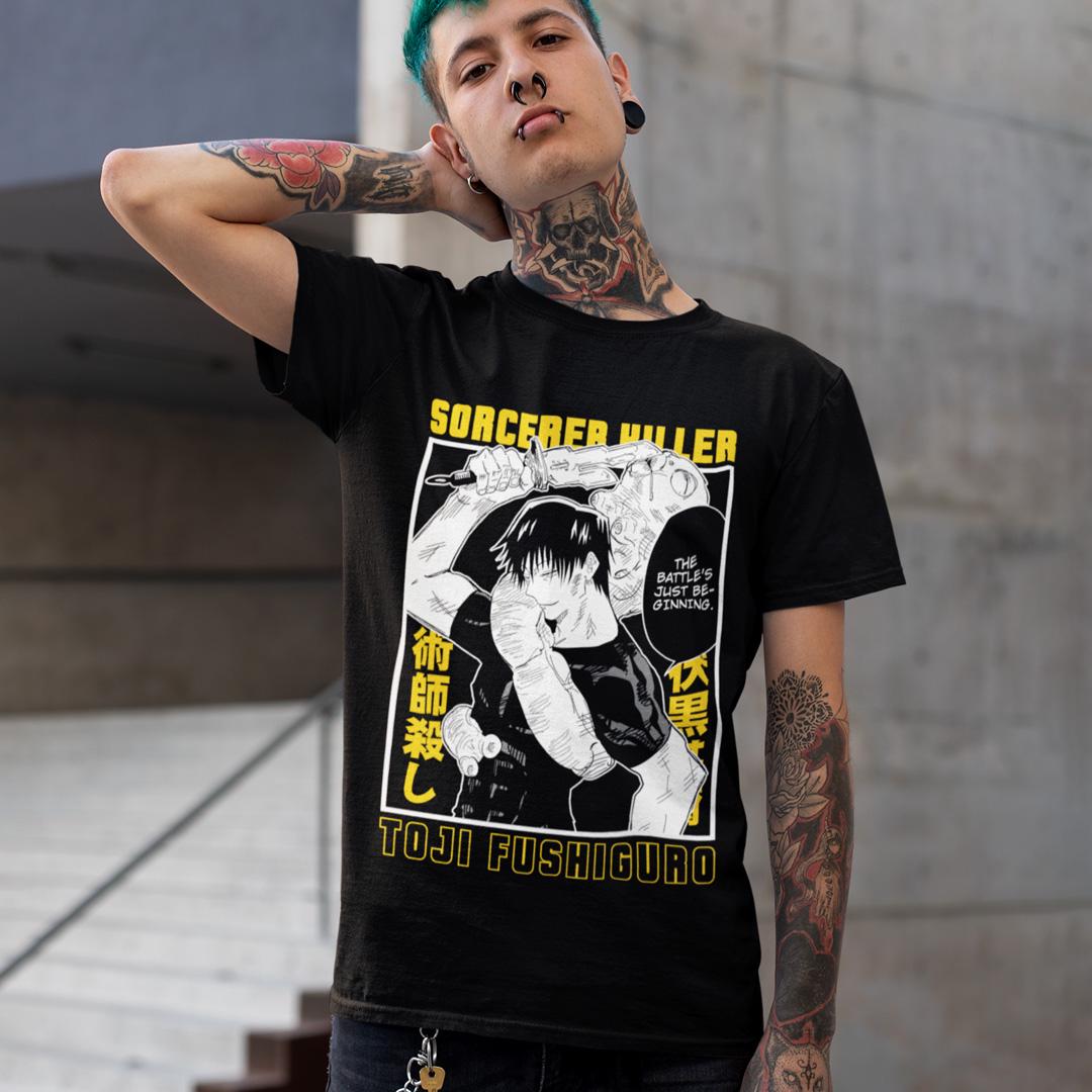 Футболка унисекс Jujutsu Kaisen Toji Fushiguro 4XL Черный (0000011880)