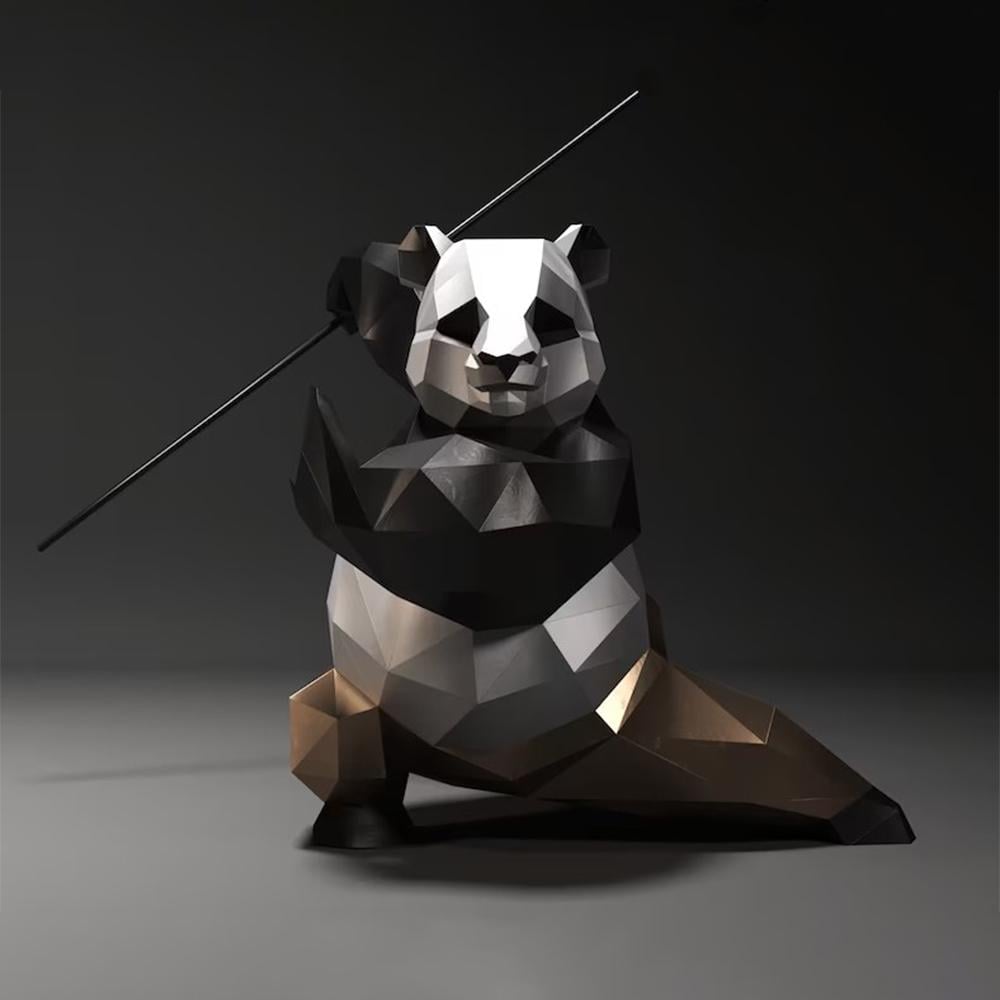 Скульптура полигональная Панда (13571774)