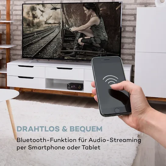 Підсилювач звуку Auna AMP-2 DG HiFi AUX Bluetooth - фото 6 Підсилювач звуку Auna AMP-2 DG HiFi AUX Bluetooth - фото 6