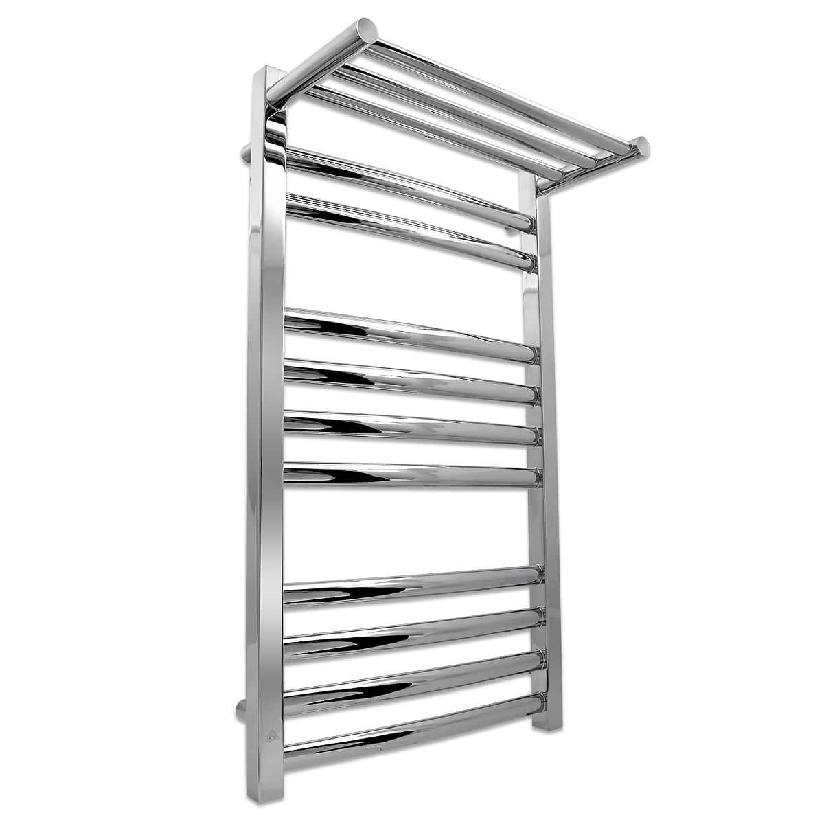 Полотенцесушитель водяной для ванной Laris Гранд П11 с полкой из нержавеющей стали 500х900 мм Хром (147-127-71207603)