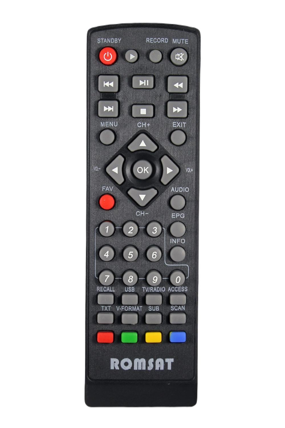 Пульт для DVB-T2 тюнера Romsat ULTRA (1740)