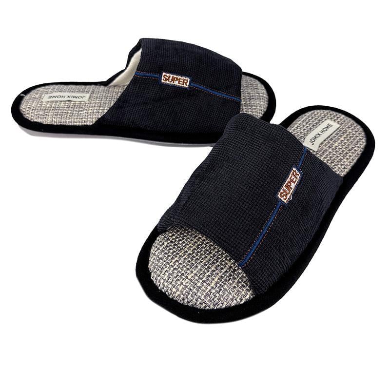 Тапочки комнатные мужские открытые 10244-1 р. 44 28,5 см Черный - фото 2 Тапочки комнатные мужские открытые 10244-1 р. 44 28,5 см Черный - фото 2