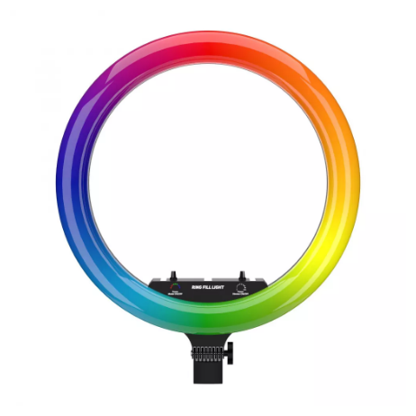 Лампа світлодіодна кільцева RGB Lovely Stream 18 Full Set (566920) - фото 2 Лампа світлодіодна кільцева RGB Lovely Stream 18 Full Set (566920) - фото 2