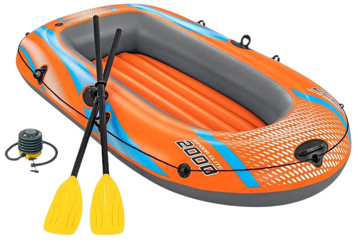 Лодка надувная двухместная Bestway Kondor Elite 2000 с веслами и насосом до 120 кг (61141) Лодка надувная двухместная Bestway Kondor Elite 2000 с веслами и насосом до 120 кг (61141)