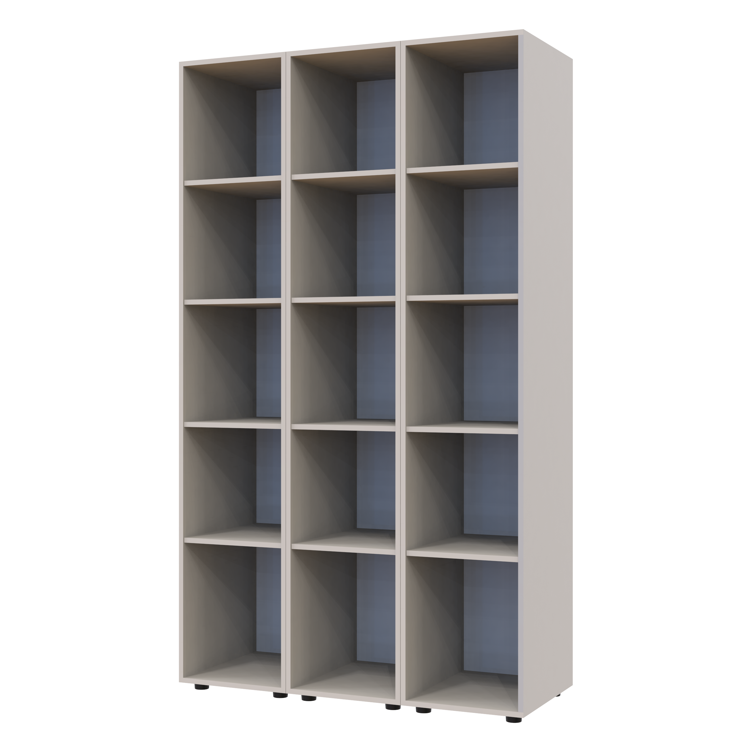 Шафа-пенал для одягу Doros Гелар-3 117х49,5х203,4 см 3 Дзеркала/Кашемір (DRS-011262) - фото 2 Шафа-пенал для одягу Doros Гелар-3 117х49,5х203,4 см 3 Дзеркала/Кашемір (DRS-011262) - фото 2