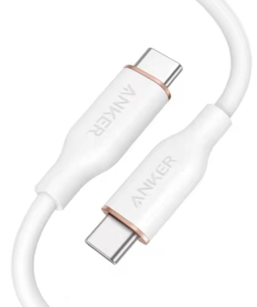 Кабель USB Type-C Anker 643 PowerLine III USB-C to USB-C 100W Flow Silicone 1,8 м White