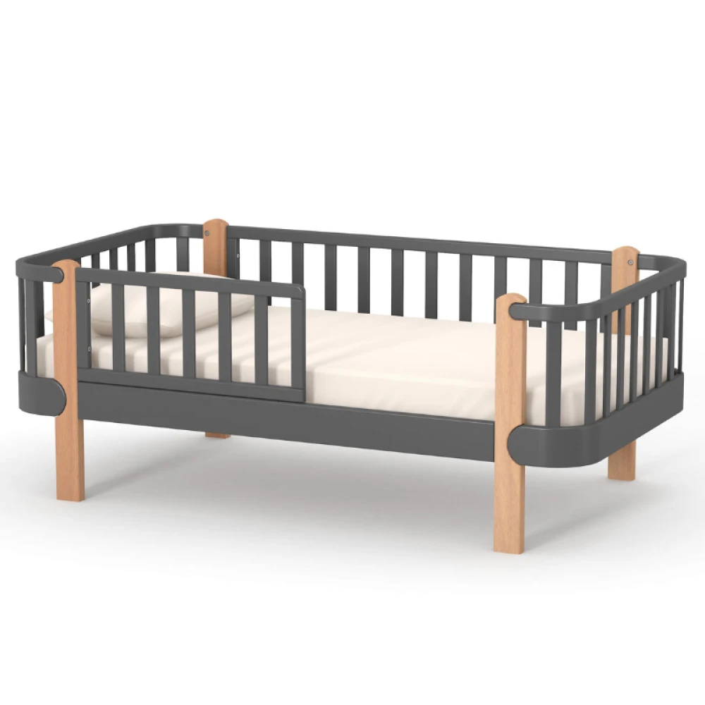 Ліжко підліткове Верес Монако 160x80 см Темно-сірий (830951002)