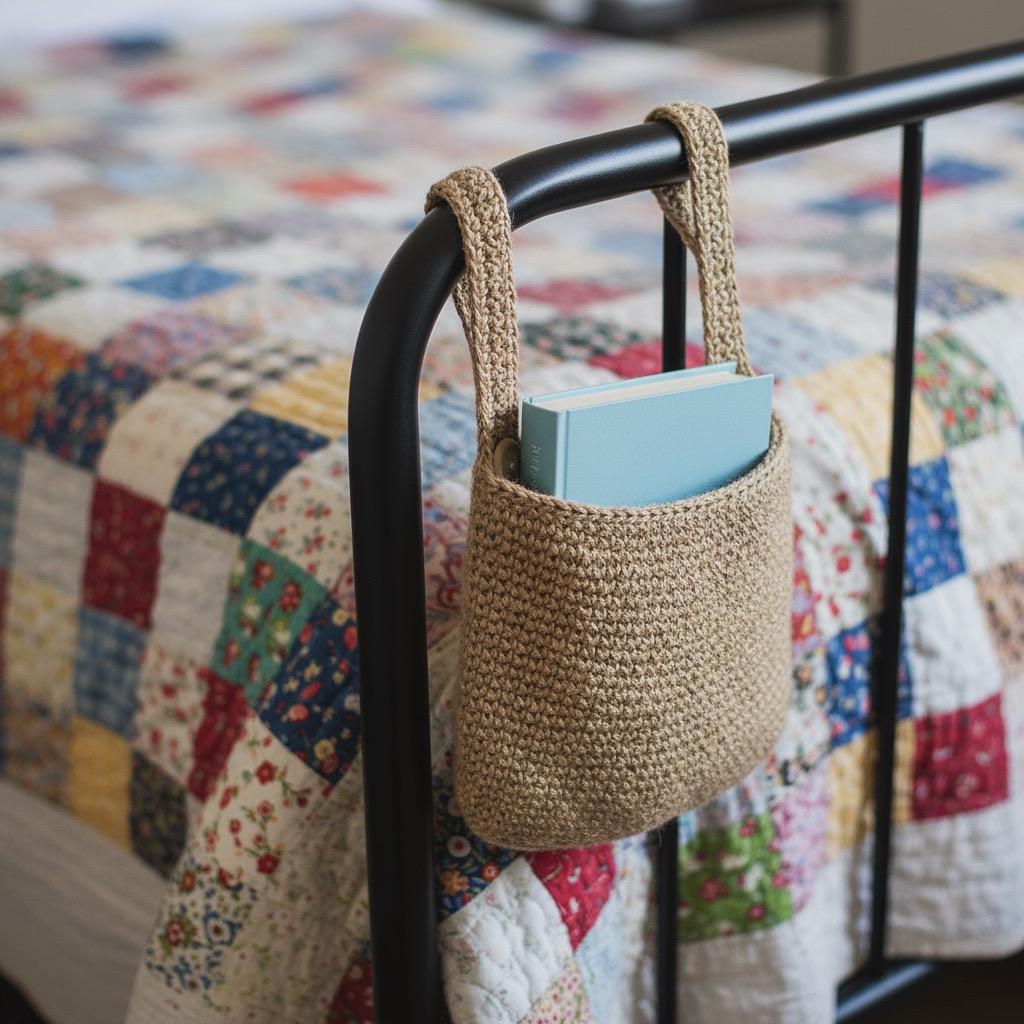 Підвісний кошик-органайзер із джута Svetla.jute ручної роботи (JUTE0074) - фото 5 Підвісний кошик-органайзер із джута Svetla.jute ручної роботи (JUTE0074) - фото 5