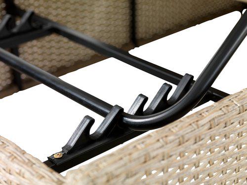 Шезлонг для відпочинку сталь/петан 70x198 см Бежевий (7be906a3) - фото 3 Шезлонг для відпочинку сталь/петан 70x198 см Бежевий (7be906a3) - фото 3