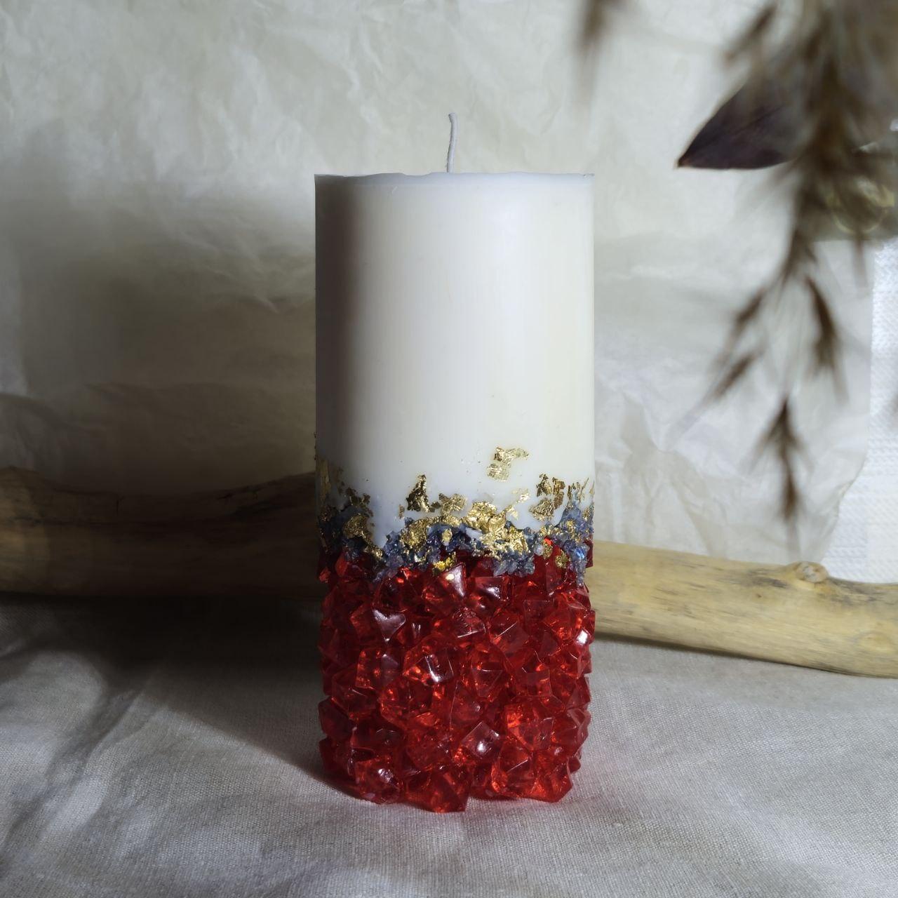 Аромасвеча соевая «Красный камень»