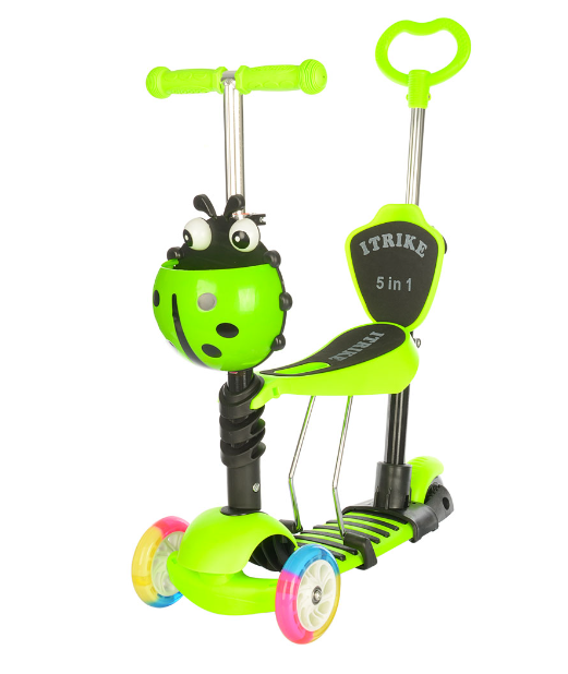 Самокат JR 3-026-C зеленый (AN003284)